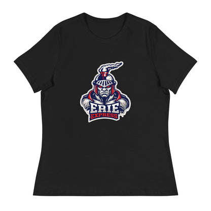 Performance | Women's Relaxed T Shirt | Erie Express Football | Mascot Logo