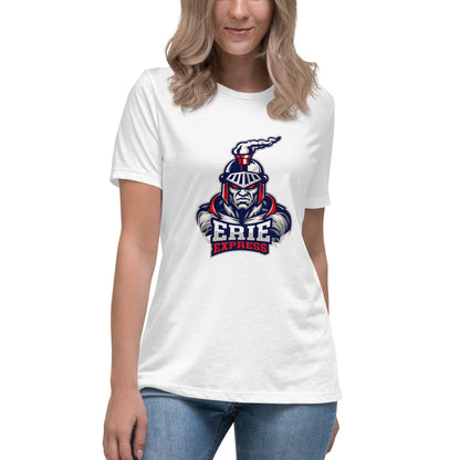 Performance | Women's Relaxed T Shirt | Erie Express Football | Mascot Logo