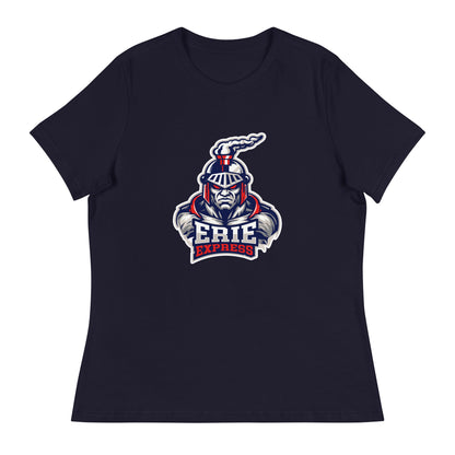 Performance | Women's Relaxed T Shirt | Erie Express Football | Mascot Logo