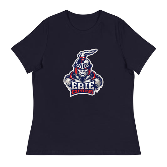 Performance | Women's Relaxed T Shirt | Erie Express Football | Mascot Logo