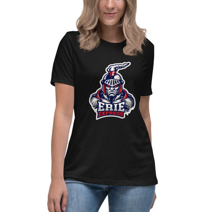 Performance | Women's Relaxed T Shirt | Erie Express Football | Mascot Logo