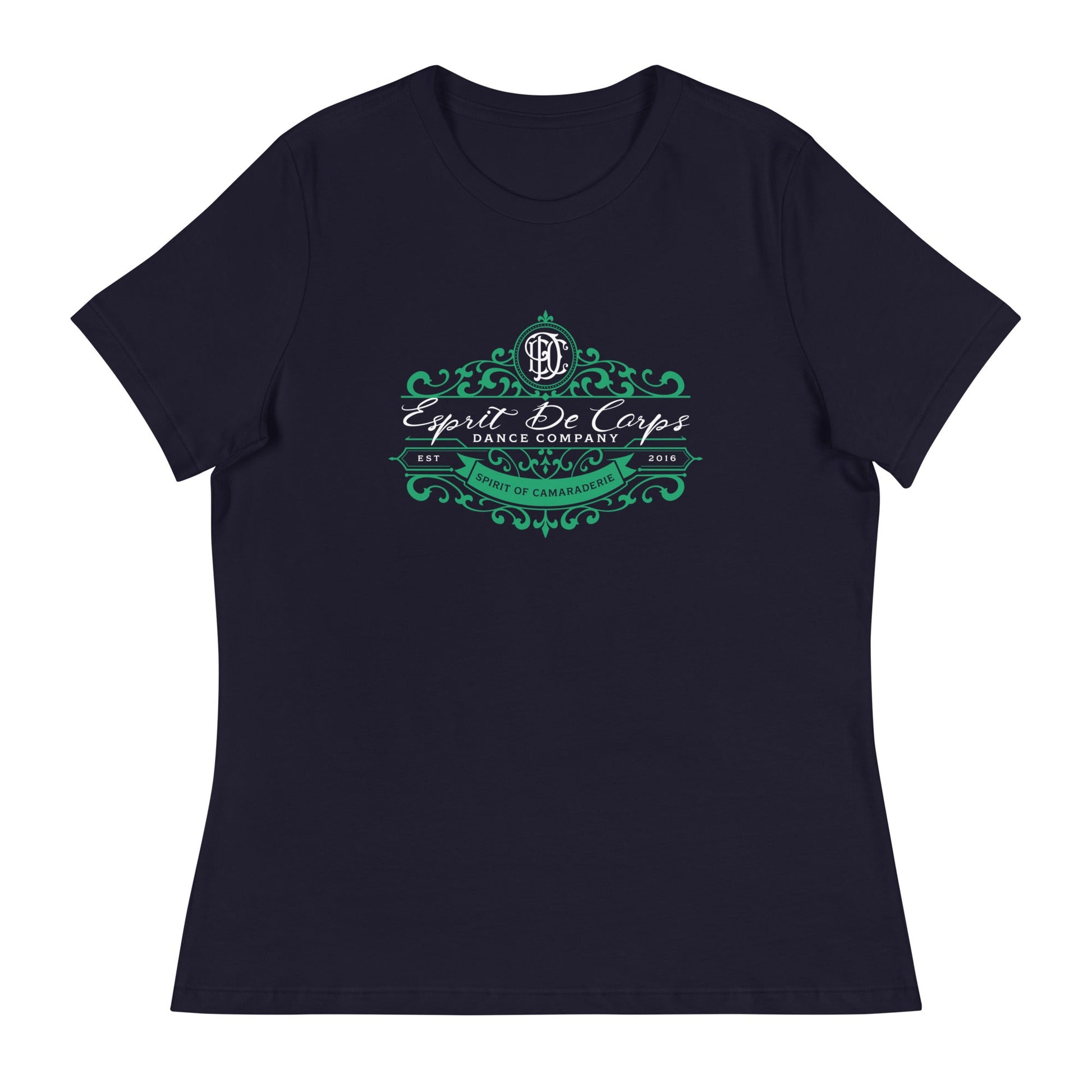 Performance | Women's Relaxed T Shirt | Esprit de Corps Dance Co., LLC | Crest Logo
