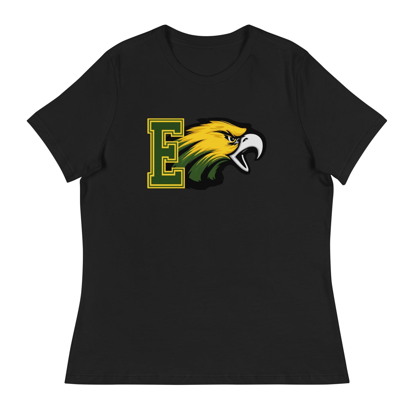 Performance | Women's Relaxed T Shirt | Evergreen Junior High | Mascot Logo