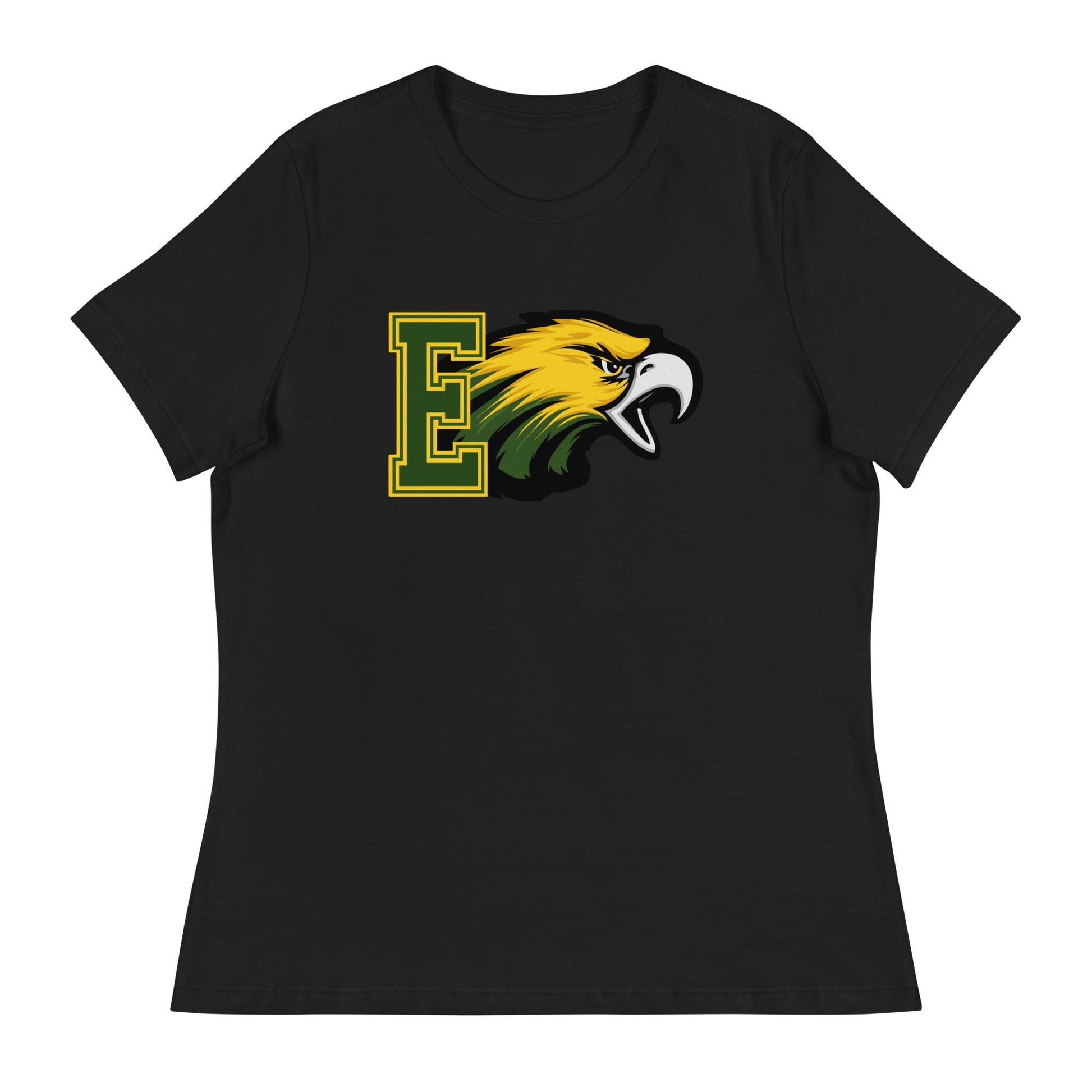 Performance | Women's Relaxed T Shirt | Evergreen Junior High | Mascot Logo