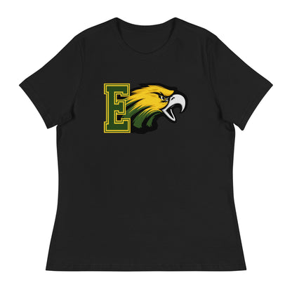 Performance | Women's Relaxed T Shirt | Evergreen Junior High | Mascot Logo