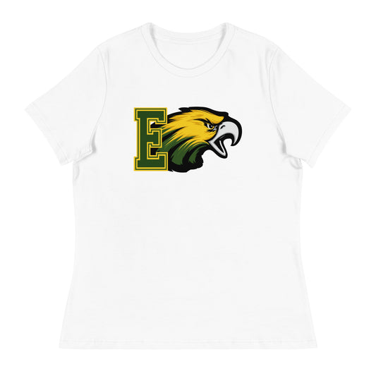 Performance | Women's Relaxed T Shirt | Evergreen Junior High | Mascot Logo