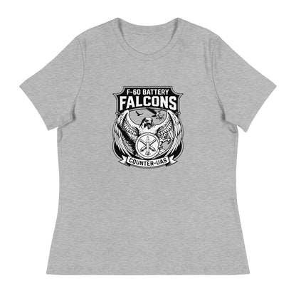 Performance | Women's Relaxed T Shirt | F - 60th ADA | Falcon Shield Logo
