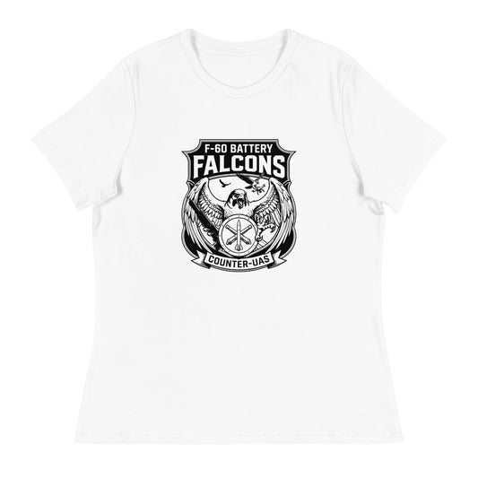 Performance | Women's Relaxed T Shirt | F - 60th ADA | Falcon Shield Logo