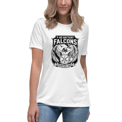 Performance | Women's Relaxed T Shirt | F - 60th ADA | Falcon Shield Logo