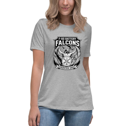 Performance | Women's Relaxed T Shirt | F - 60th ADA | Falcon Shield Logo
