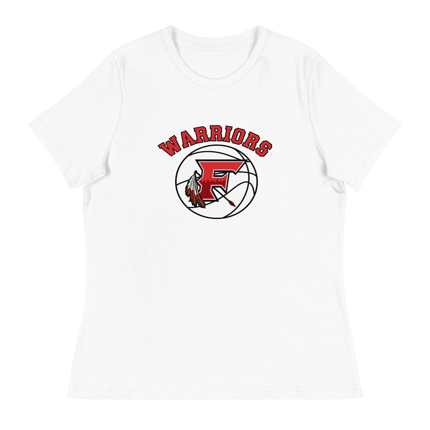 Performance | Women's Relaxed T Shirt | Fallbrook Basketball | Warriors Logo