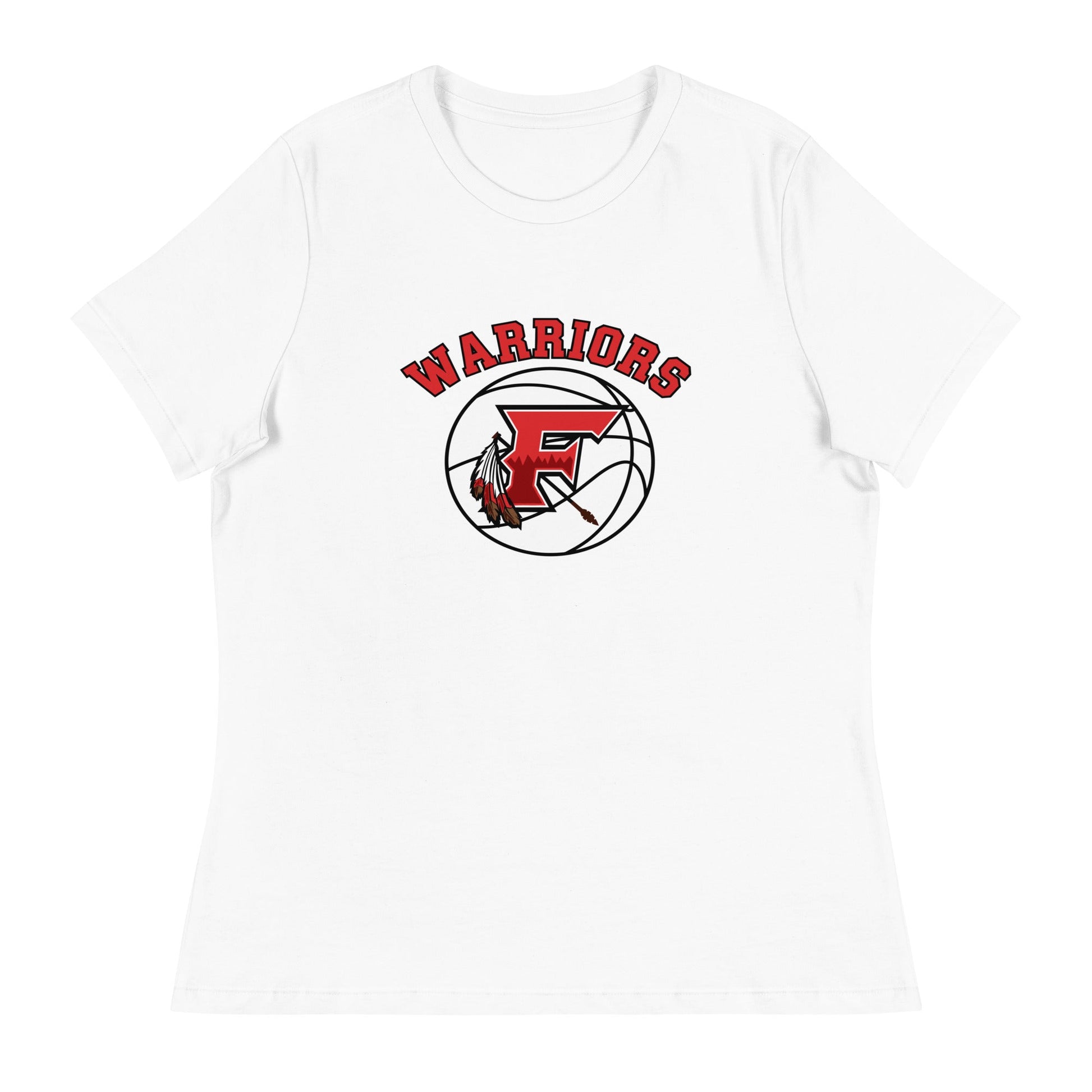 Performance | Women's Relaxed T Shirt | Fallbrook Basketball | Warriors Logo