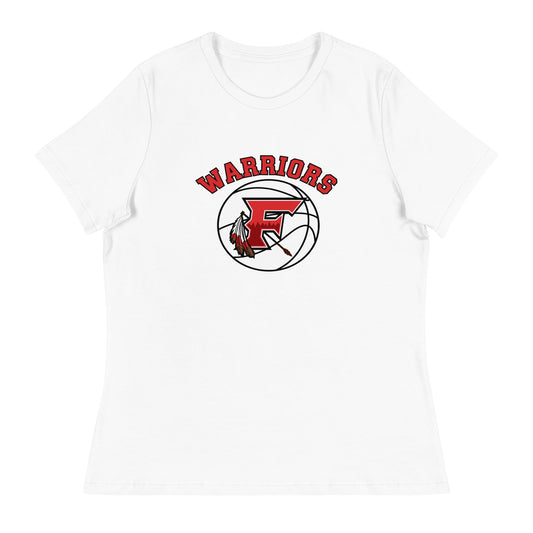 Performance | Women's Relaxed T Shirt | Fallbrook Basketball | Warriors Logo