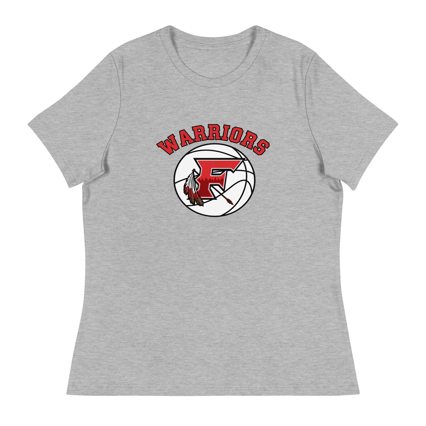 Performance | Women's Relaxed T Shirt | Fallbrook Basketball | Warriors Logo