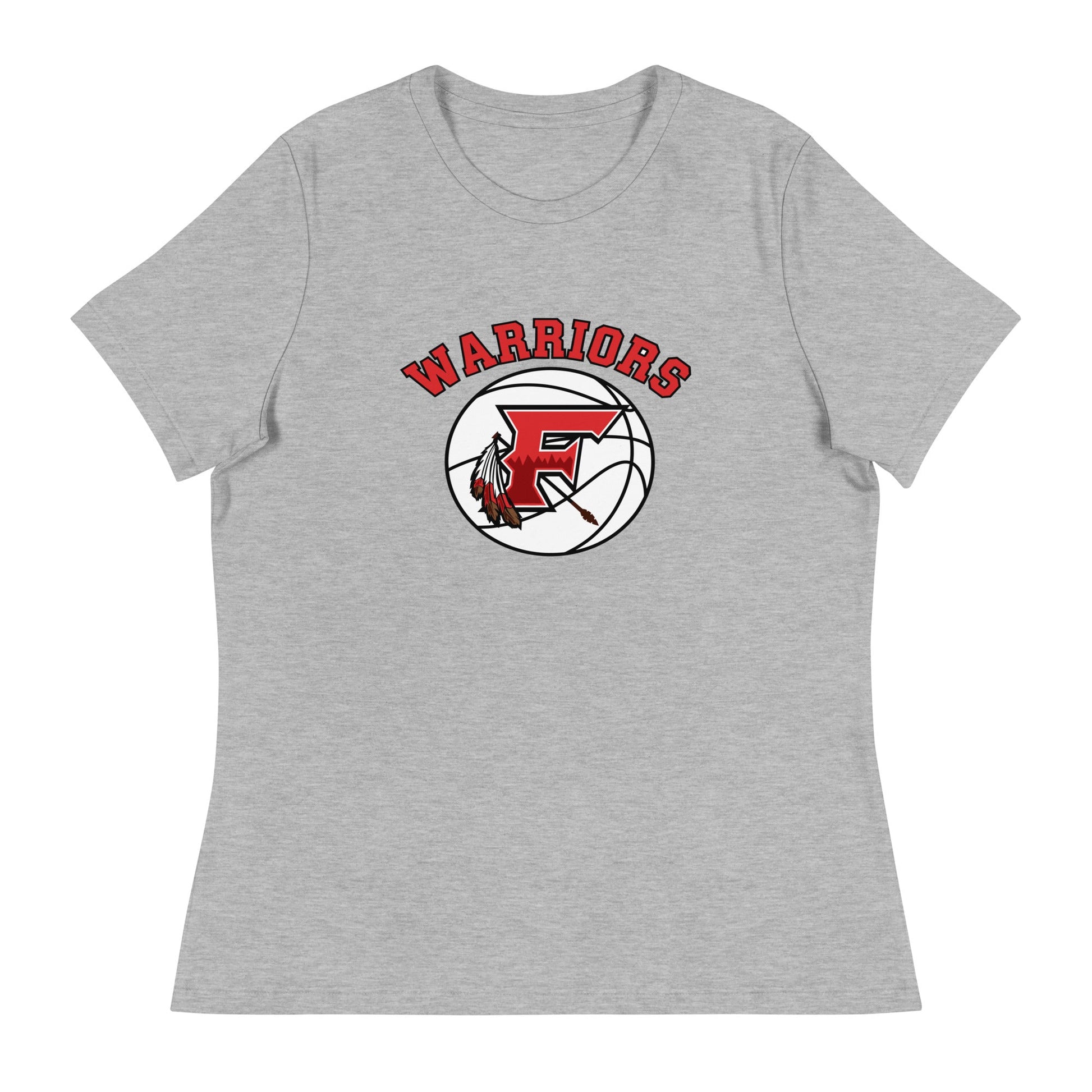 Performance | Women's Relaxed T Shirt | Fallbrook Basketball | Warriors Logo