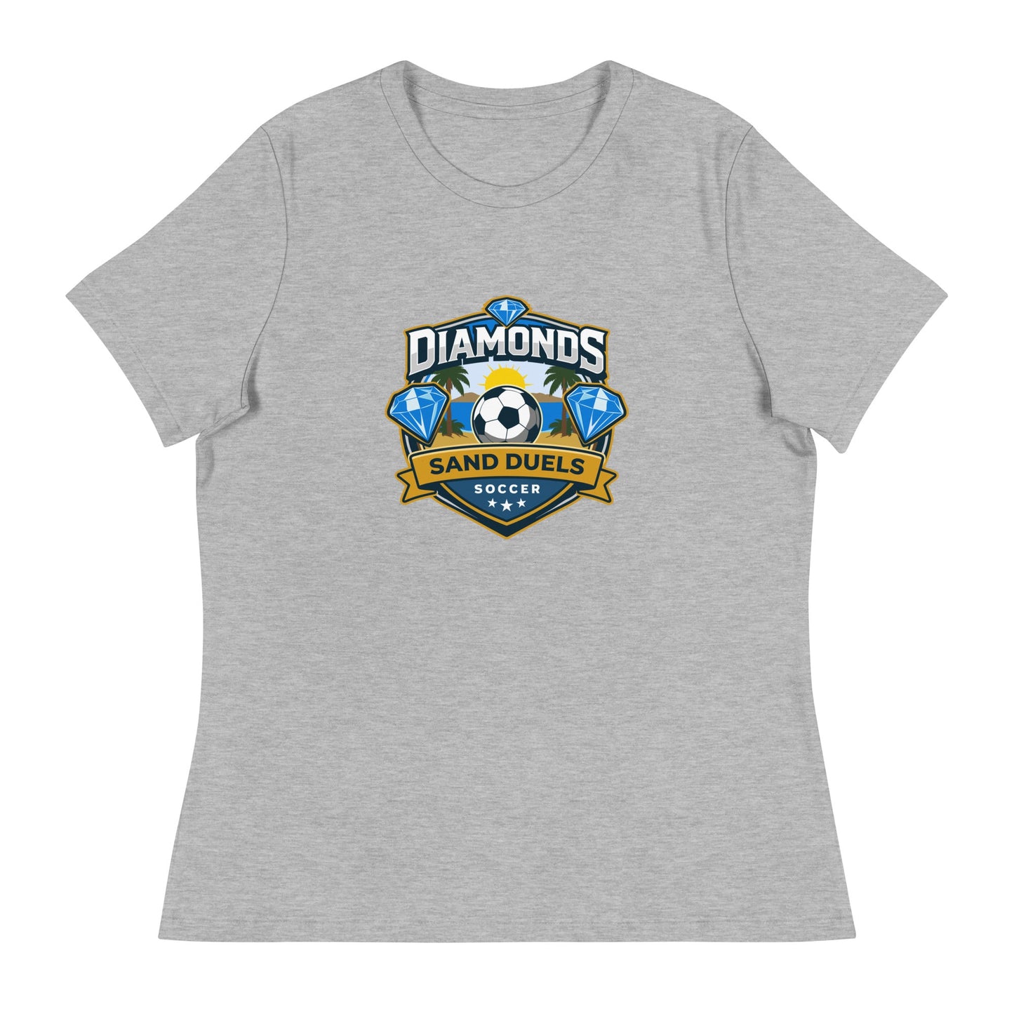 Performance | Women's Relaxed T Shirt | FC Charles: Diamonds | Crest Logo