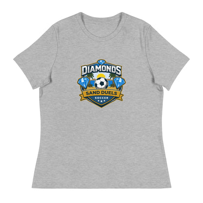 Performance | Women's Relaxed T Shirt | FC Charles: Diamonds | Crest Logo