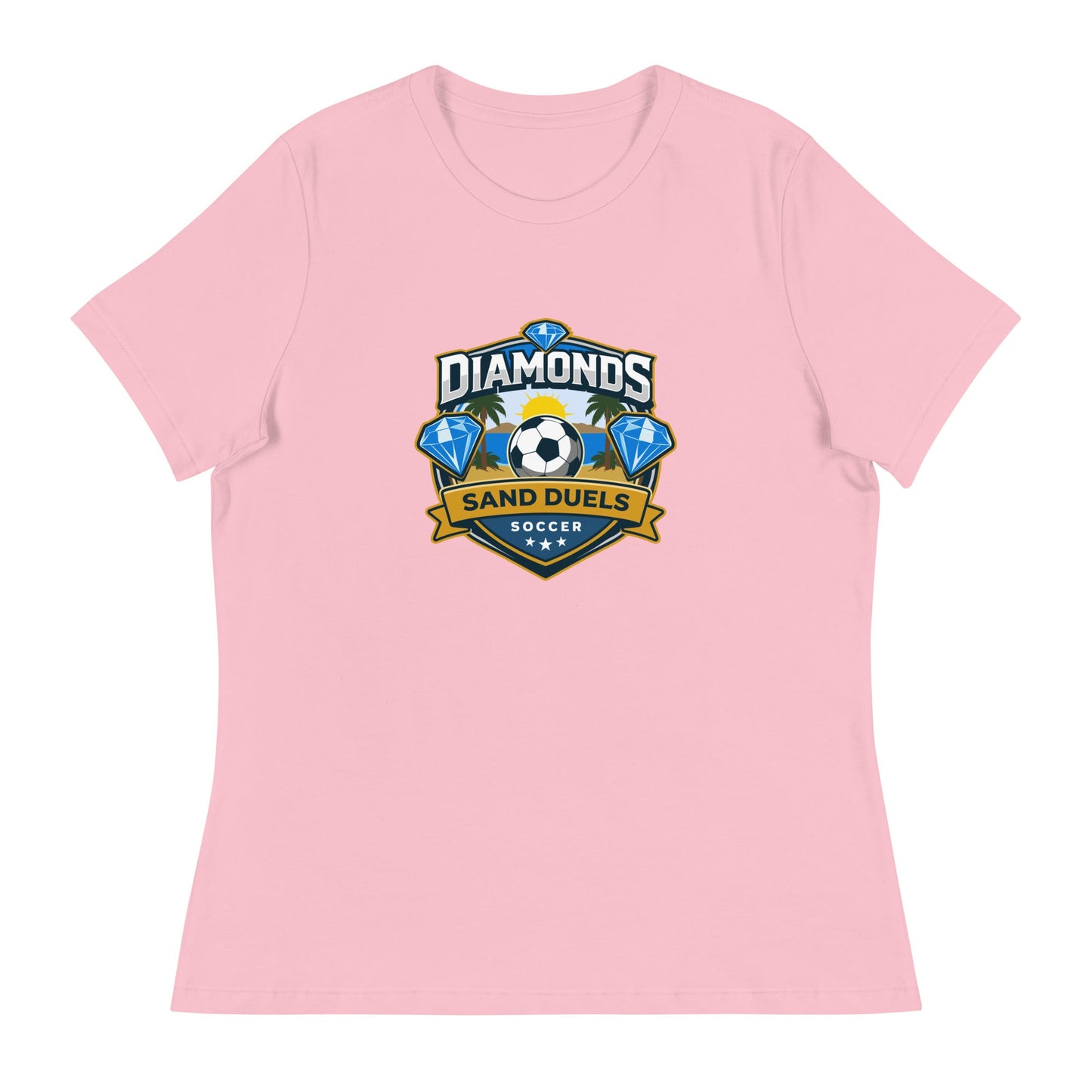 Performance | Women's Relaxed T Shirt | FC Charles: Diamonds | Crest Logo