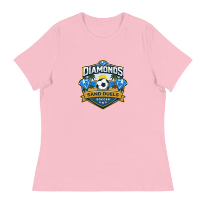 Performance | Women's Relaxed T Shirt | FC Charles: Diamonds | Crest Logo
