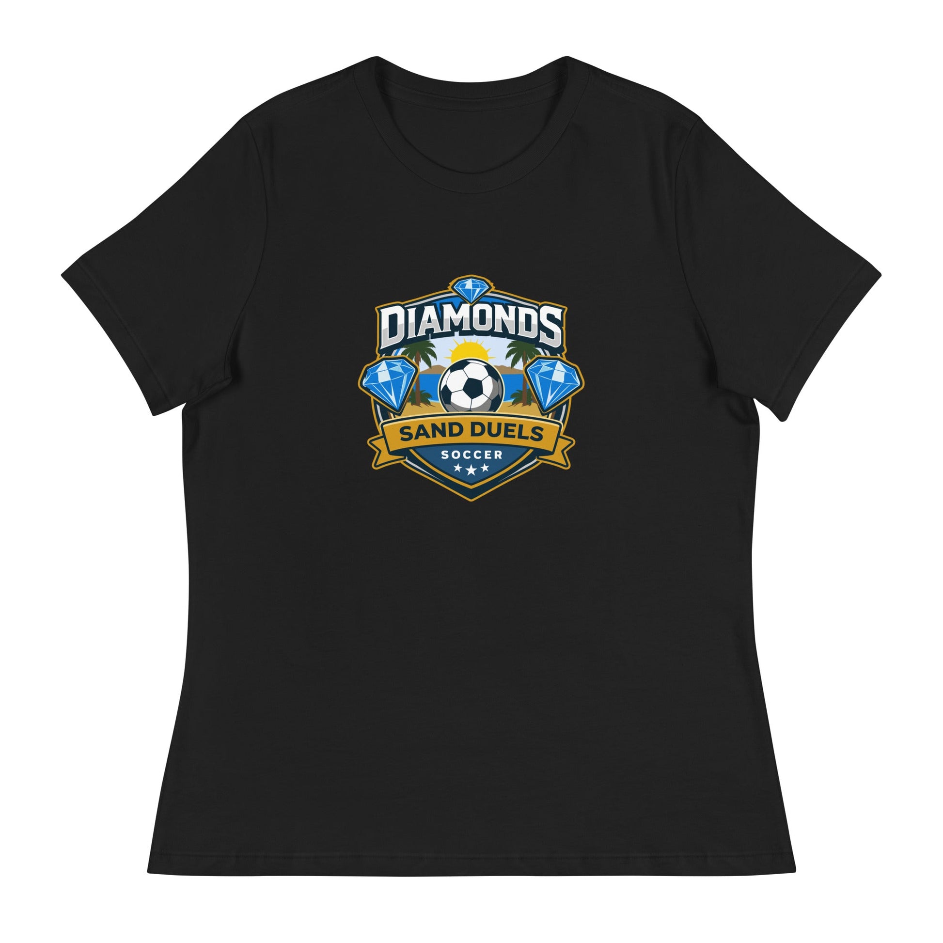 Performance | Women's Relaxed T Shirt | FC Charles: Diamonds | Crest Logo