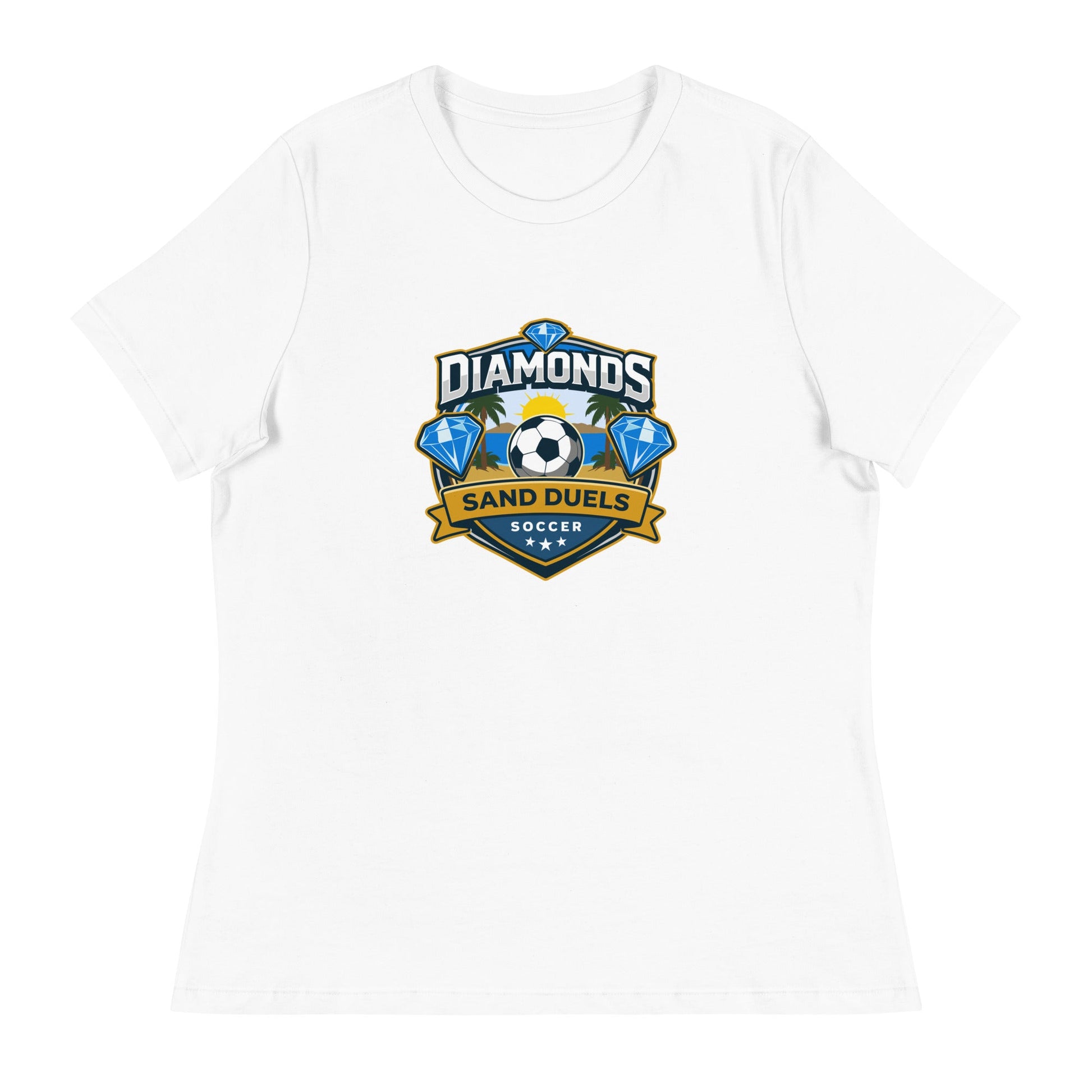 Performance | Women's Relaxed T Shirt | FC Charles: Diamonds | Crest Logo
