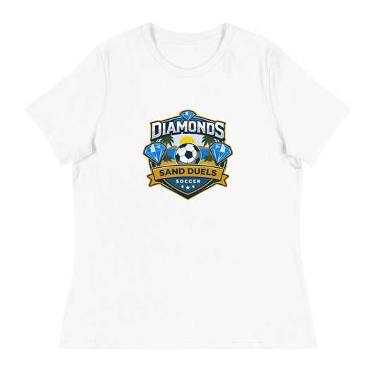 Performance | Women's Relaxed T Shirt | FC Charles: Diamonds | Crest Logo