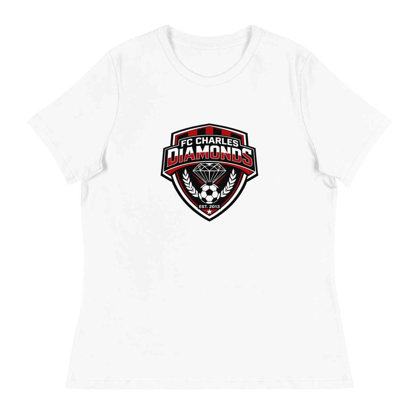 Performance | Women's Relaxed T Shirt | FC Charles: Diamonds | Emblem Logo