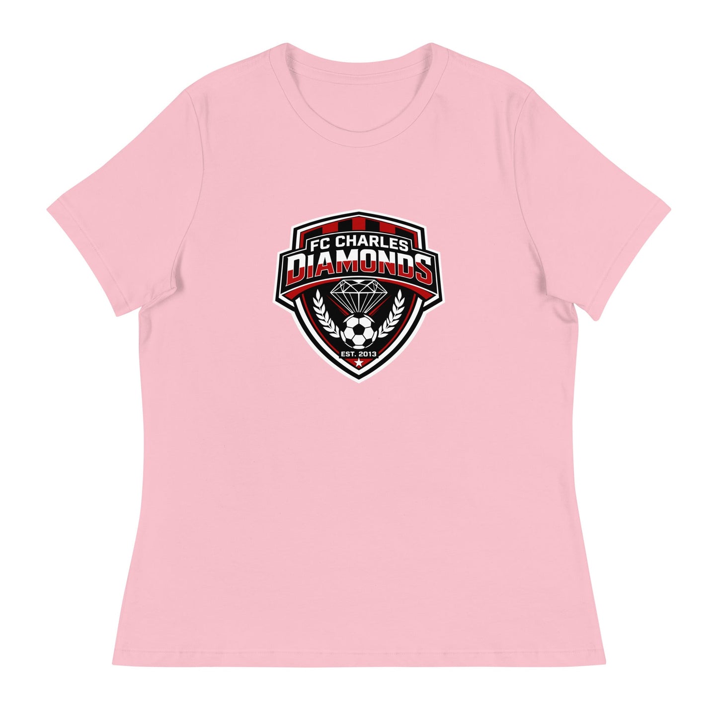 Performance | Women's Relaxed T Shirt | FC Charles: Diamonds | Emblem Logo