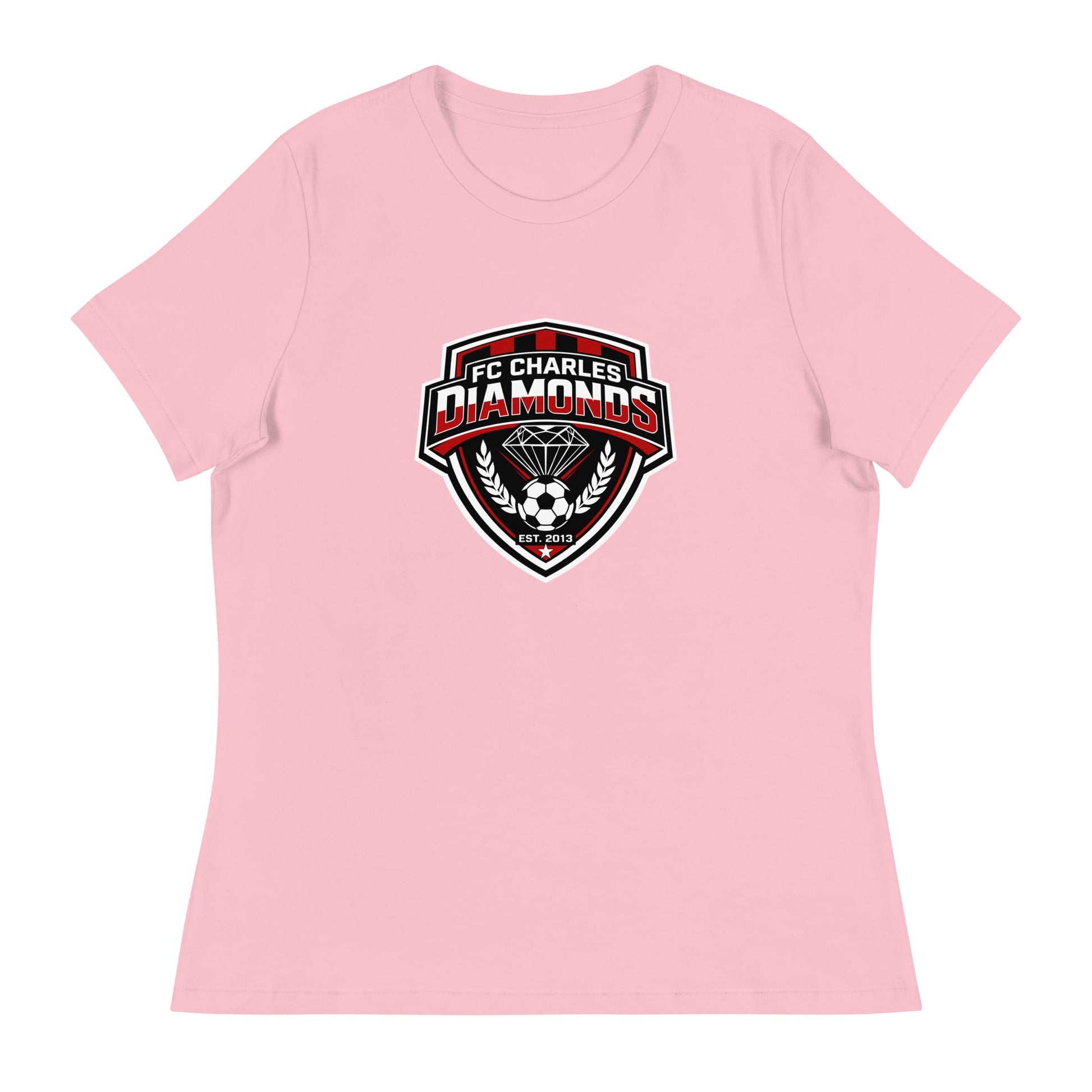 Performance | Women's Relaxed T Shirt | FC Charles: Diamonds | Emblem Logo