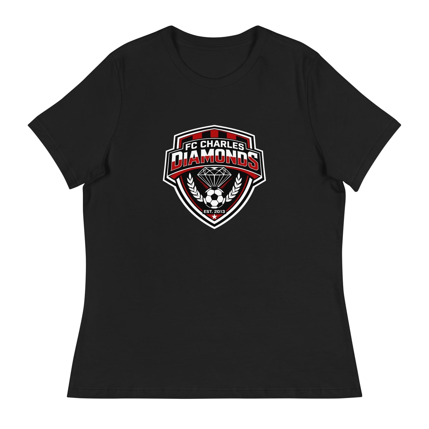 Performance | Women's Relaxed T Shirt | FC Charles: Diamonds | Emblem Logo