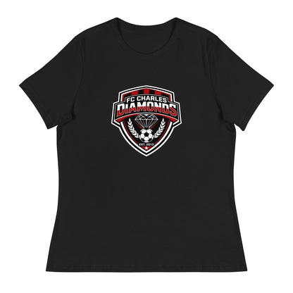 Performance | Women's Relaxed T Shirt | FC Charles: Diamonds | Emblem Logo