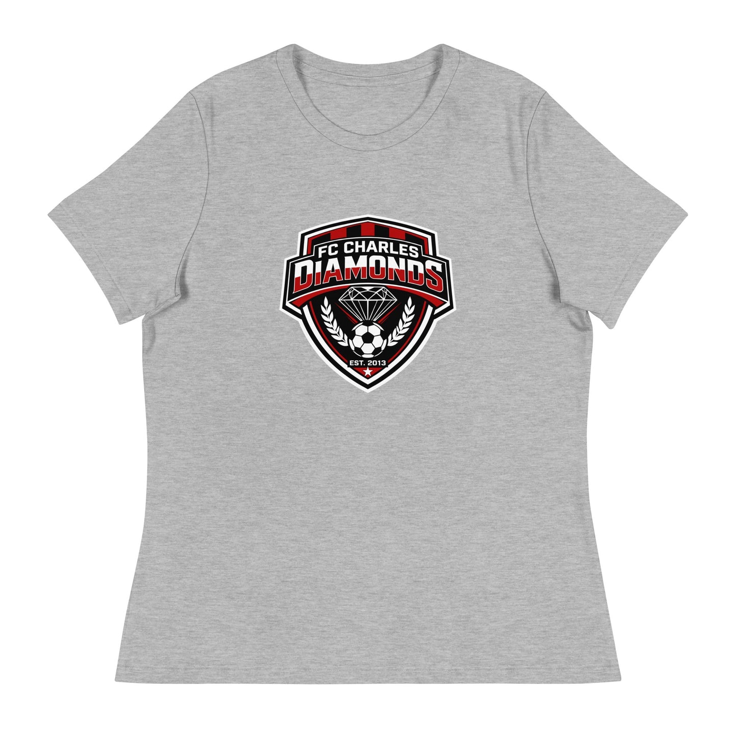 Performance | Women's Relaxed T Shirt | FC Charles: Diamonds | Emblem Logo
