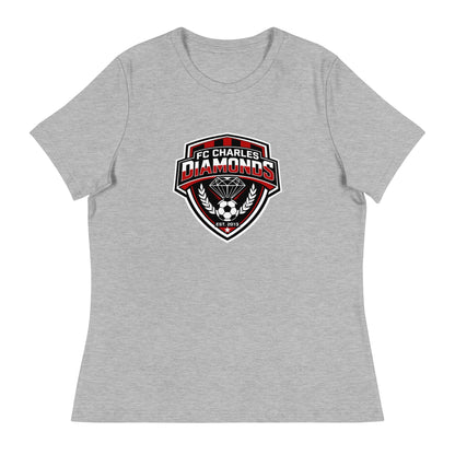 Performance | Women's Relaxed T Shirt | FC Charles: Diamonds | Emblem Logo