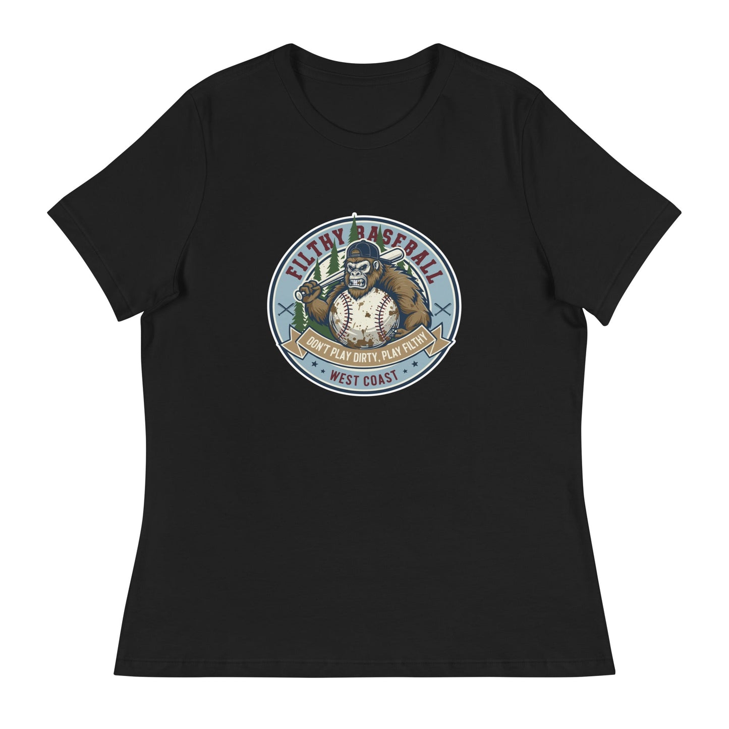 Performance | Women's Relaxed T Shirt | Filthy Baseball Northwest