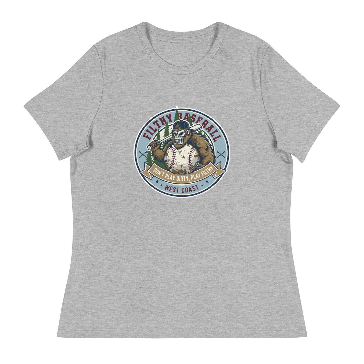 Performance | Women's Relaxed T Shirt | Filthy Baseball Northwest