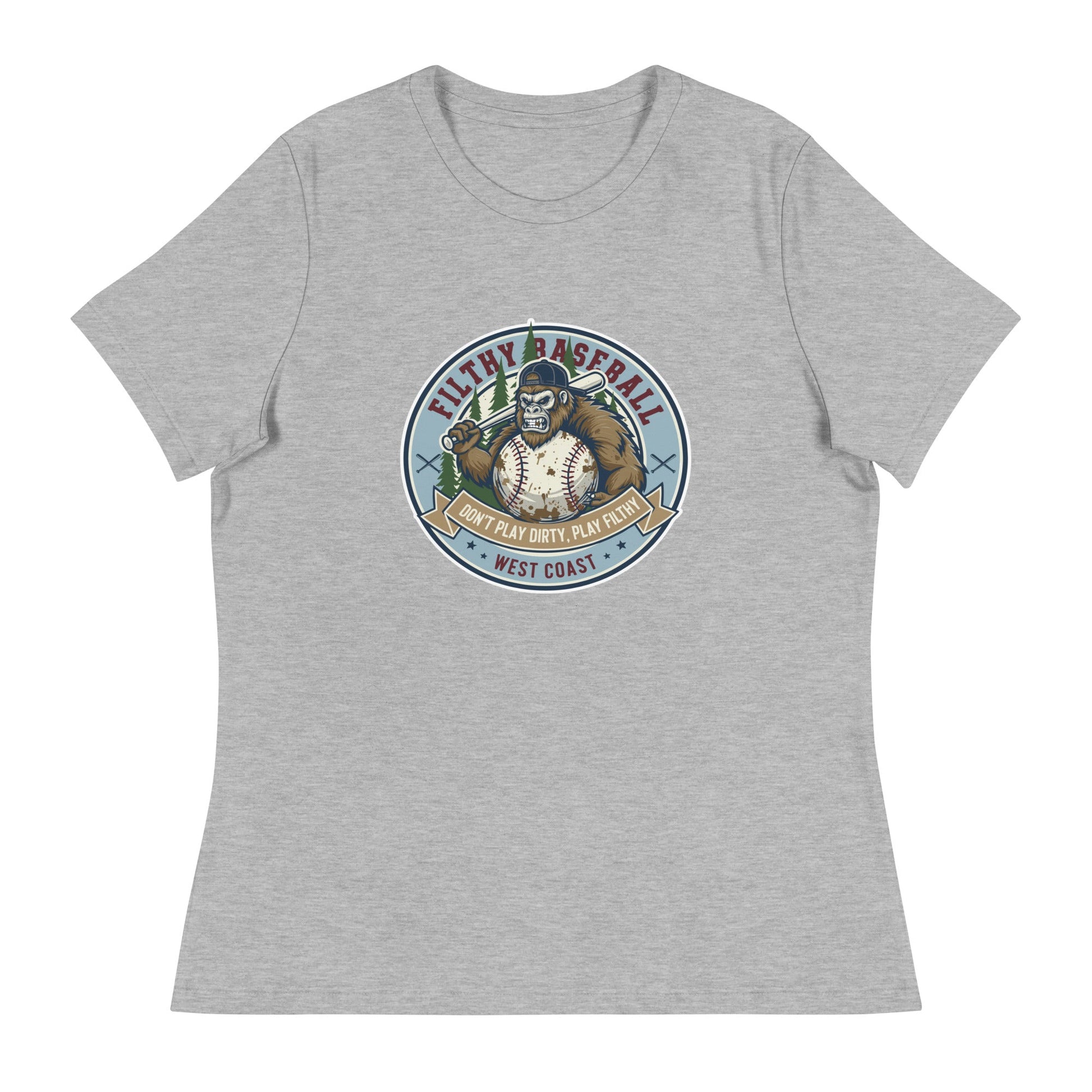 Performance | Women's Relaxed T Shirt | Filthy Baseball Northwest
