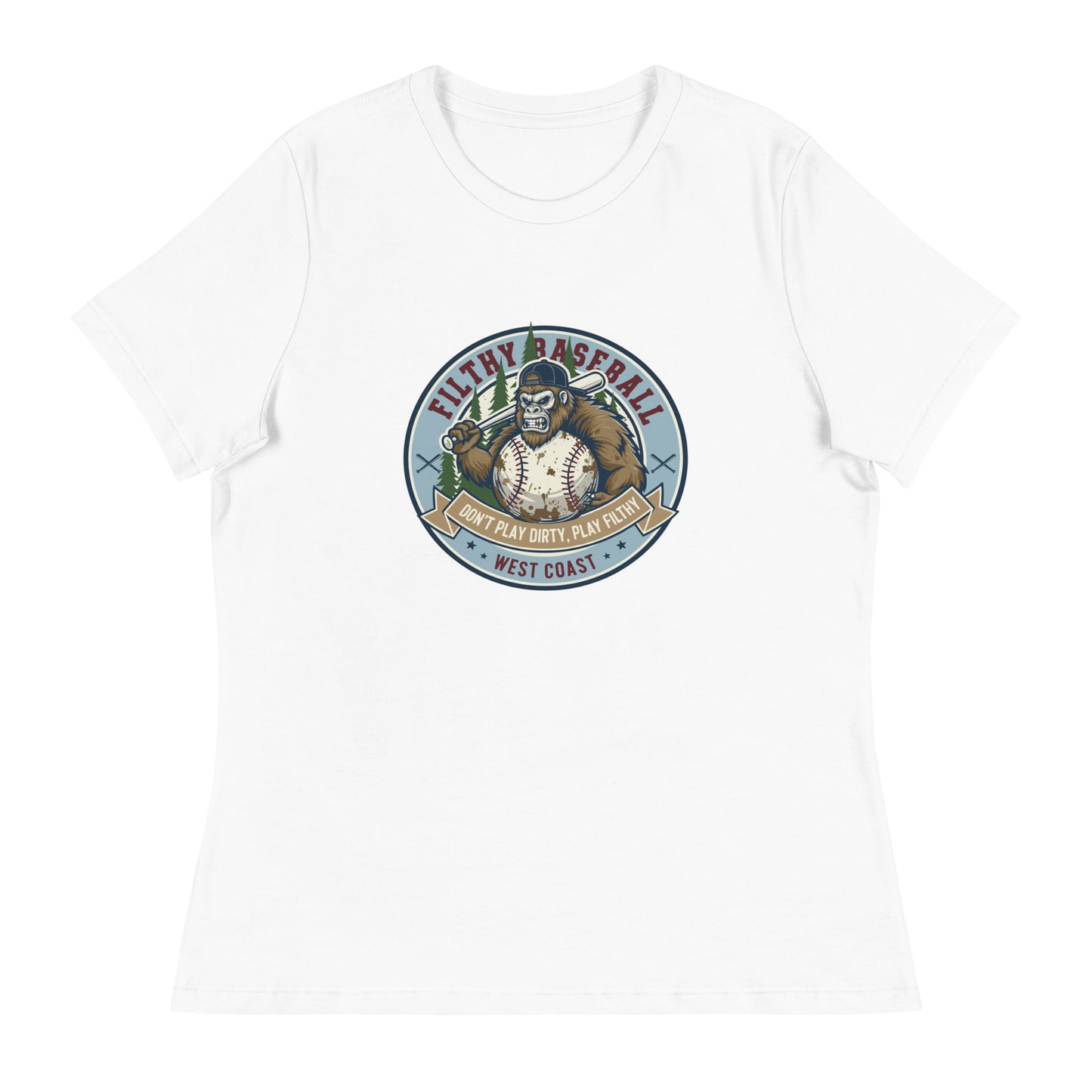 Performance | Women's Relaxed T Shirt | Filthy Baseball Northwest