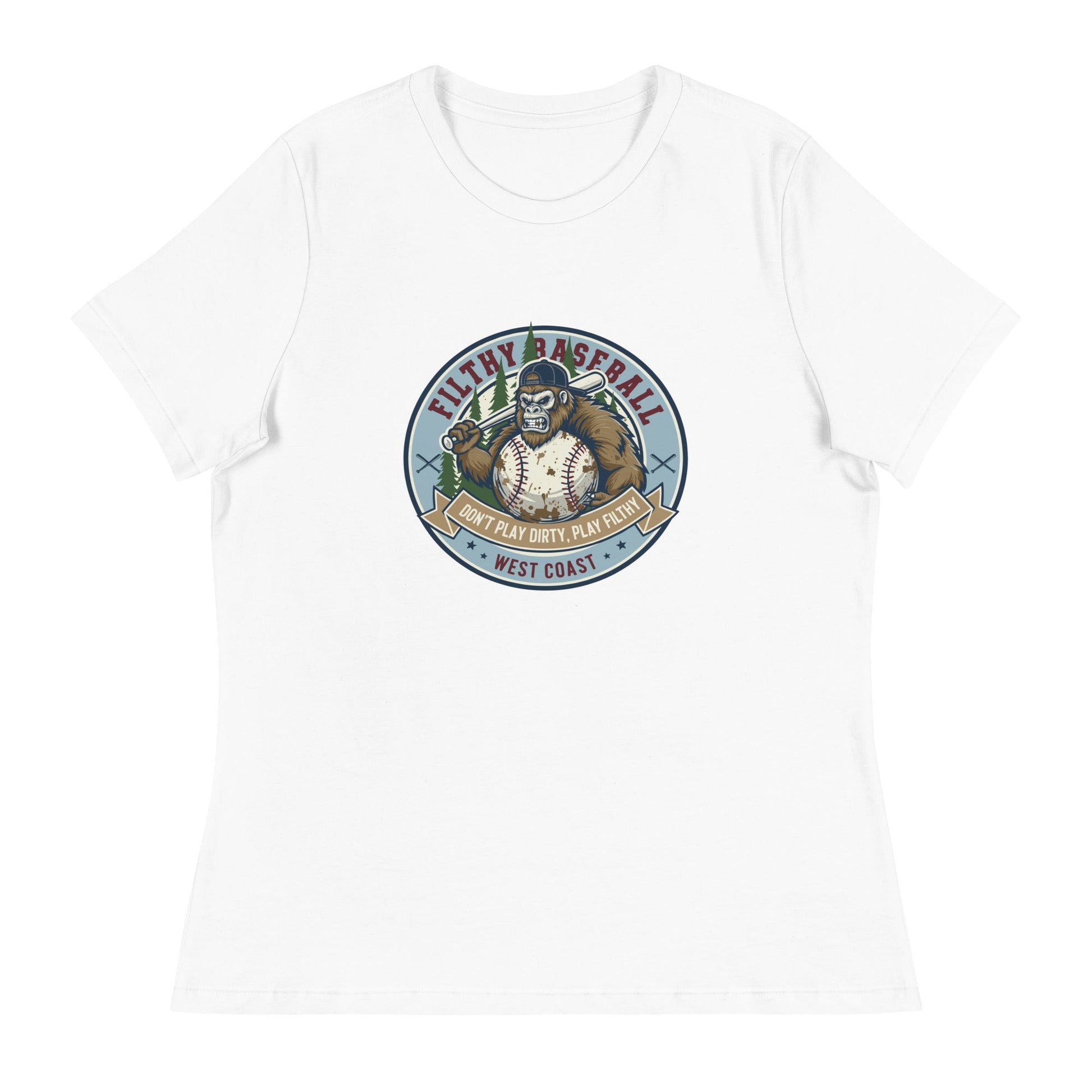 Performance | Women's Relaxed T Shirt | Filthy Baseball Northwest
