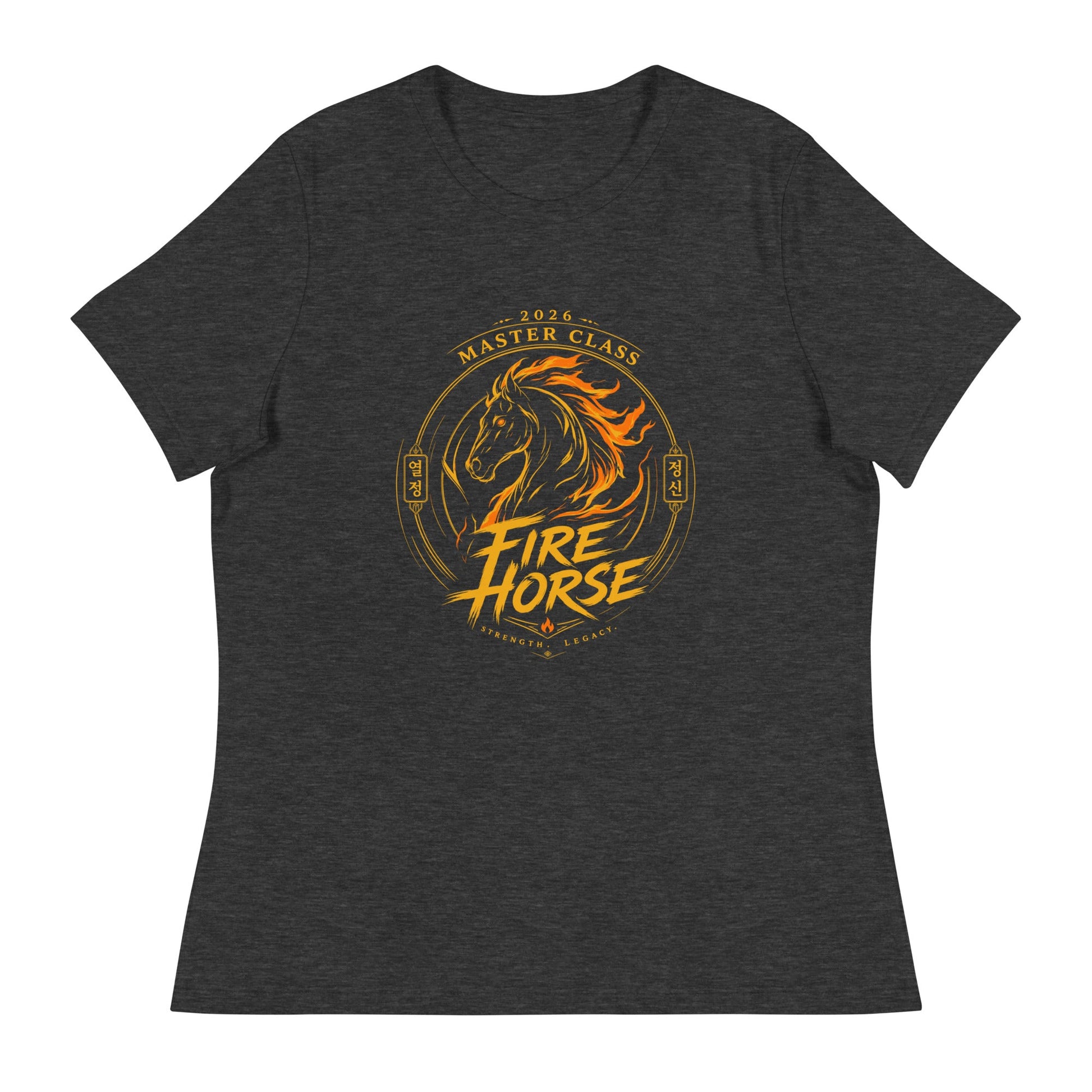Performance | Women's Relaxed T Shirt | Fire Horse Masters | Crest Logo