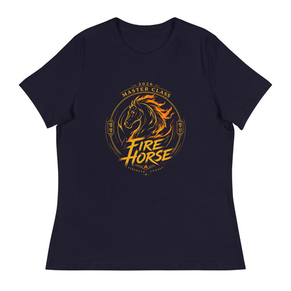 Performance | Women's Relaxed T Shirt | Fire Horse Masters | Crest Logo