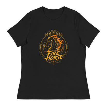 Performance | Women's Relaxed T Shirt | Fire Horse Masters | Crest Logo
