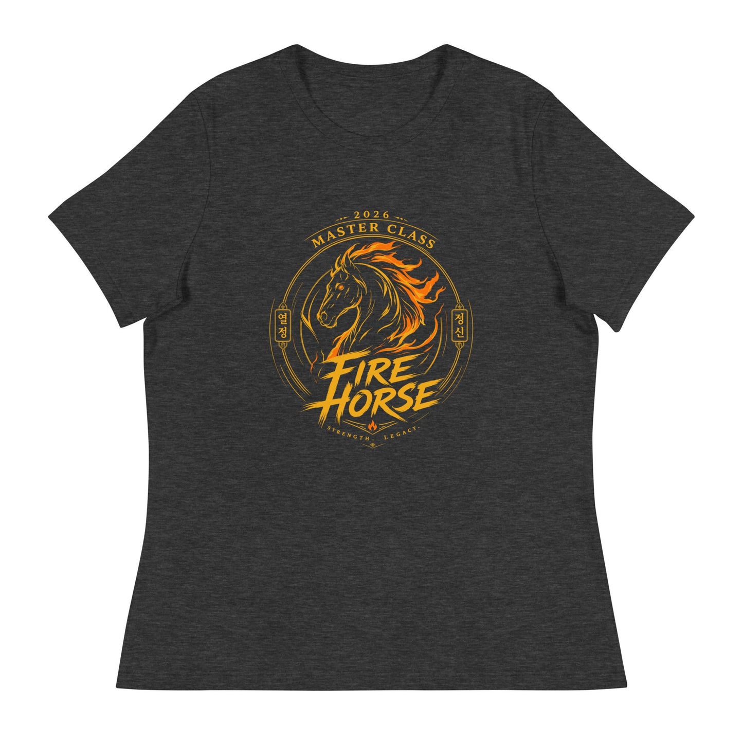 Performance | Women's Relaxed T Shirt | Fire Horse Masters | Crest Logo