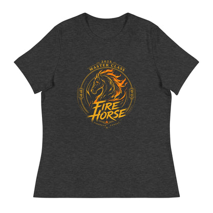 Performance | Women's Relaxed T Shirt | Fire Horse Masters | Crest Logo