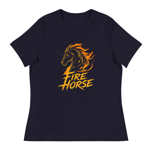 Performance | Women's Relaxed T Shirt | Fire Horse Masters | Emblem Logo