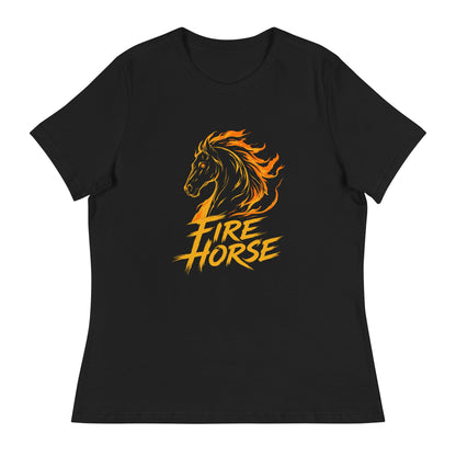 Performance | Women's Relaxed T Shirt | Fire Horse Masters | Emblem Logo