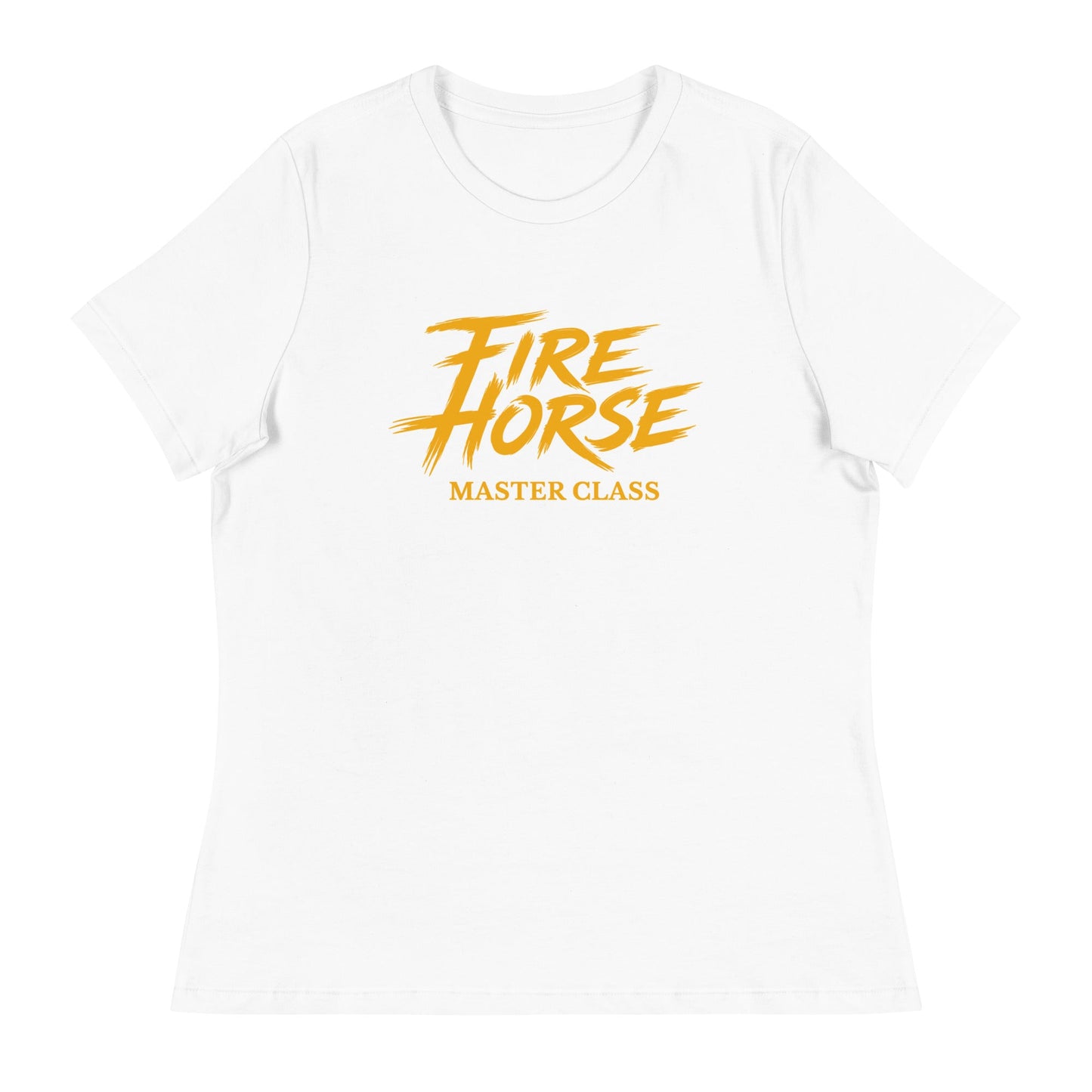 Performance | Women's Relaxed T Shirt | Fire Horse Masters | Modern Script Logo