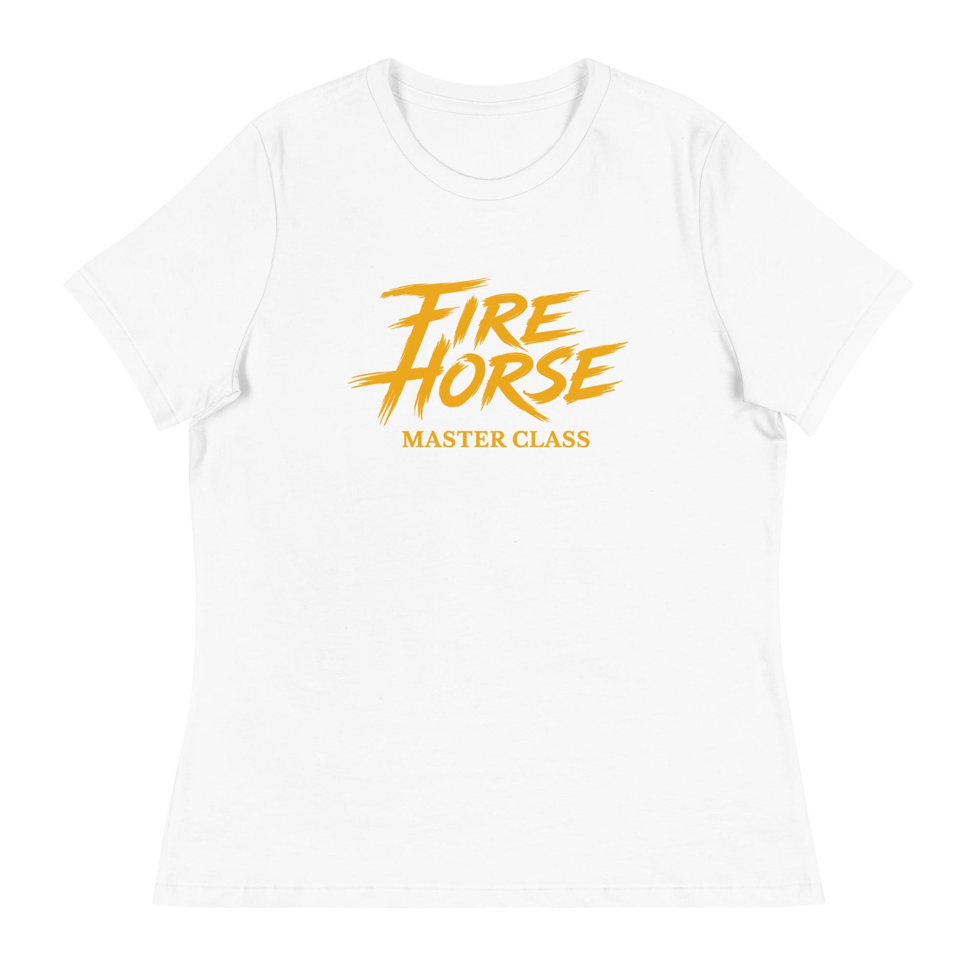 Performance | Women's Relaxed T Shirt | Fire Horse Masters | Modern Script Logo