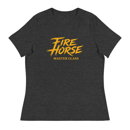 Performance | Women's Relaxed T Shirt | Fire Horse Masters | Modern Script Logo