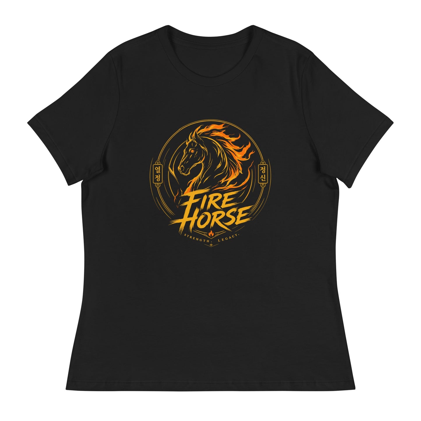 Performance | Women's Relaxed T Shirt | Fire Horse Masters | Vanguard Logo