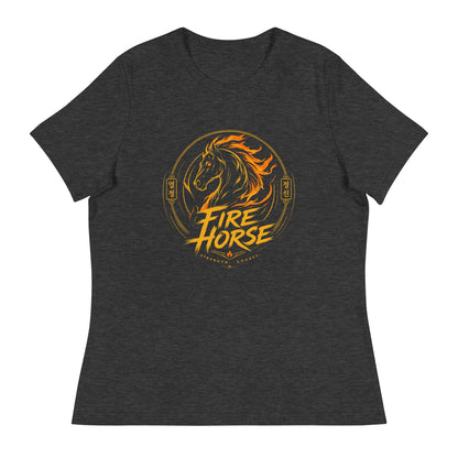 Performance | Women's Relaxed T Shirt | Fire Horse Masters | Vanguard Logo